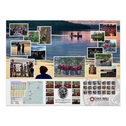 Poster of the Canoe Trails 2019 Kanadische Reise (Vorderseite)