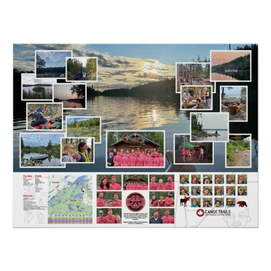 Poster of the Canoe Trails 2021 Kanadische Reise (Vorderseite)