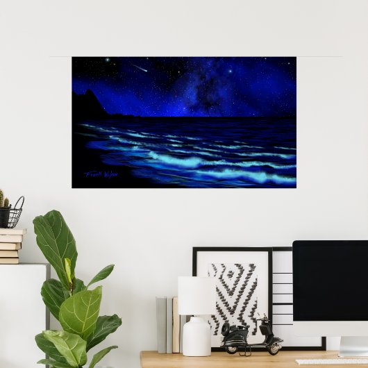 Poster of Tunnels Beach Kauai (Heimbüro)