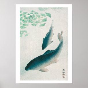POSTER: OHARA KOSON: CARP/KOI 1926 POSTER