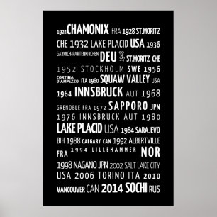 Poster Olympische Spiele