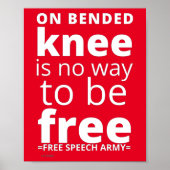 Poster "ON BENDED KNEE.." (Vorne)