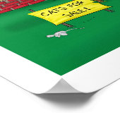 Poster "One Walled House" von Red Cat (Ecke)