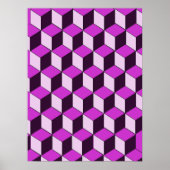 Poster - optische Täuschungsblöcke (Vorne)