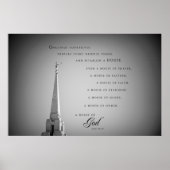 Poster - Oquirrh Mountain Utah LDS Tempel 3 (Vorne)