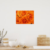 Poster, orange Rose Poster (Küche)