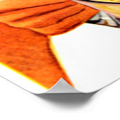 Poster ORANGENSAFT TRINKEN (Ecke)