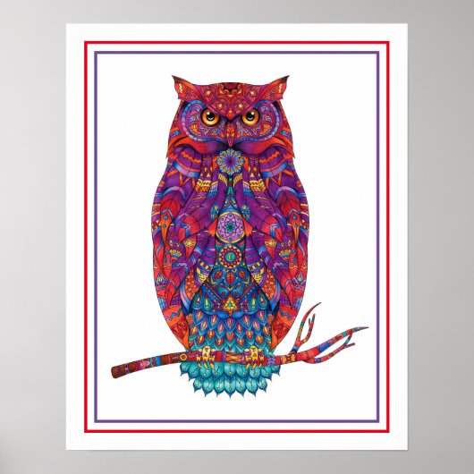 Poster-Owl 16 Zoll x 20 Zoll Poster (Vorne)
