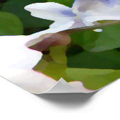 Poster "Painted White Violets" (Ecke)