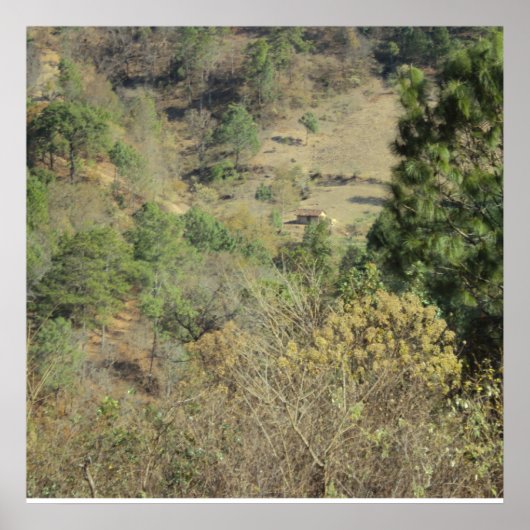 Poster Paisaje Montana Cunen Quiche Guatemala (Vorne)