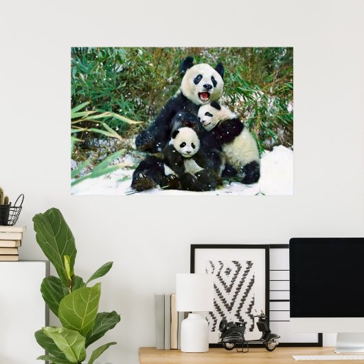 Poster Panda cubs (Heimbüro)