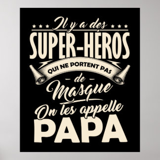 Poster Papa Super-Hero