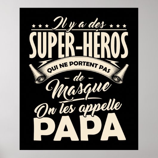 Poster Papa Super-Hero (Vorne)