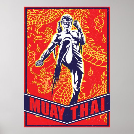 Poster Paper (Matte) - Muay Thai (Vorne)