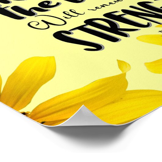 Poster Paper with Bible Verse (Semi-gloss) (Ecke)