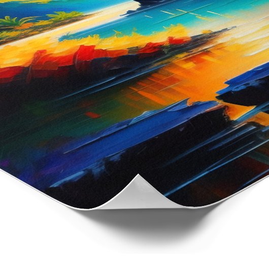 Poster, Papier-Plakat (matt) Poster (Ecke)