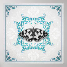 Poster Papillon Entimologe