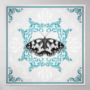 Poster Papillon Entimologe