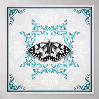 Poster Papillon Entimologe