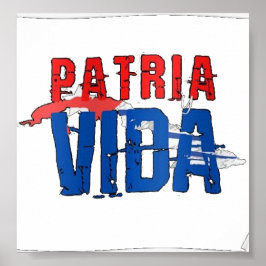 Poster Patria y vida
