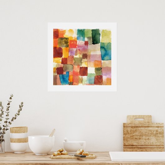 POSTER : PAUL KLEE : UNTITLED, 1914 (Küche)