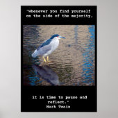 Poster, Pause und Reflektion Hawaiianischer Wasser Poster (Vorne)