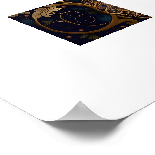 Poster Peacock (Ecke)