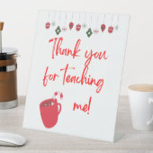 Poster Pedastal, danke, dass du mir beigebracht ha Sockelschild (In Situ)