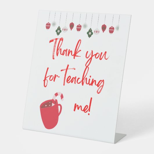 Poster Pedastal, danke, dass du mir beigebracht ha Sockelschild (Vorderseite)