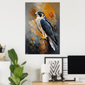 Poster | Peregrine Falcon | Malstil (Heimbüro)