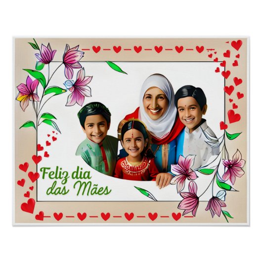 Poster Perfeito da Zazzle para homenagem as mães  (Vorderseite)