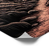 Poster Pessoa Caminhando Paisagens Surrealista (Ecke)