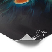 Poster | Pfau | Malerei (Ecke)