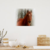 Poster/Pferd im Wald Poster (Küche)