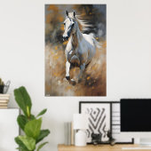 Poster | Pferd | Malstil (Heimbüro)