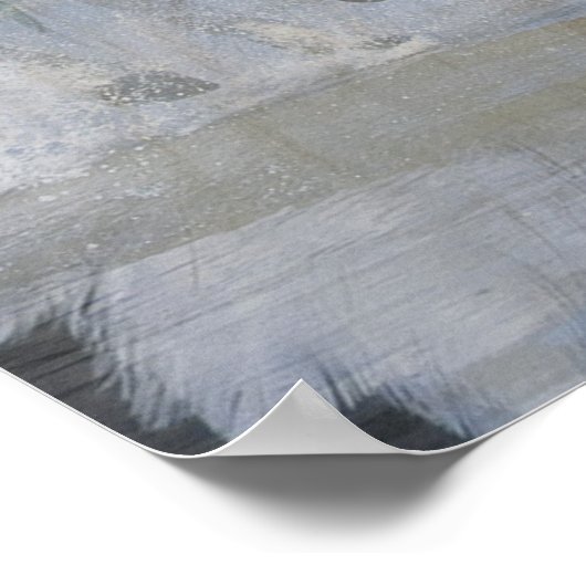 Poster/Pferd und Adler im Weltraum Poster (Ecke)