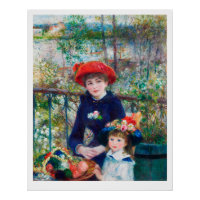 POSTER: PIERRE AUGUSTE RENOIR: ZWEI SISTER, 1881