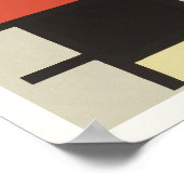POSTER : PIET MONDRIAN : ZUSAMMENSETZUNG 1921 (Ecke)