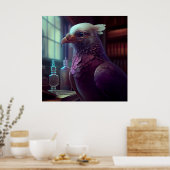 Poster Pigeon (Küche)