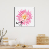 Poster-Pink Dahlia Poster (Küche)