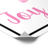 Poster-Pink Dahlia Poster (Ecke)