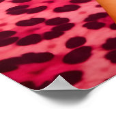 Poster Pink Leopard Glamour, Schicke Mode-Zigarett (Ecke)