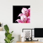 Poster-Pink Lillie Poster (Heimbüro)