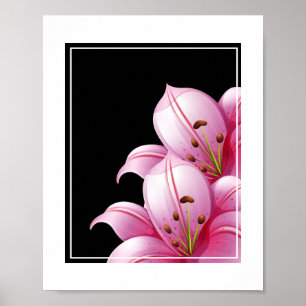 Poster-Pink Lillie Poster