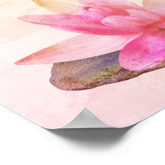 POSTER: PINK LOTUS POSTER (Ecke)