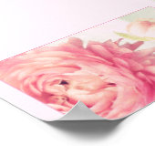 Poster Pink Peonies (Ecke)