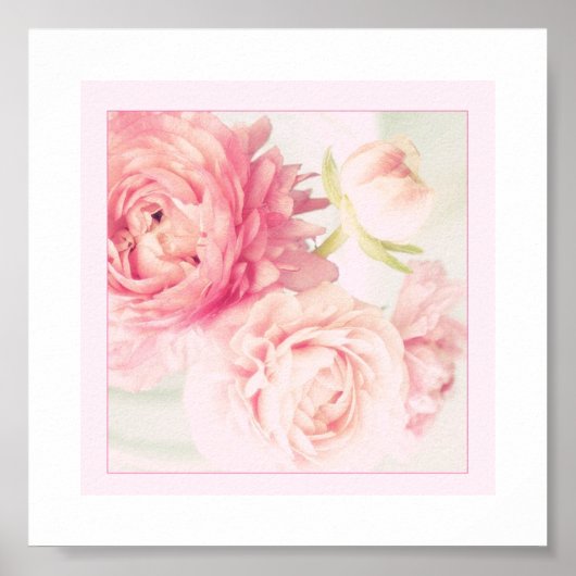 Poster Pink Peonies (Vorne)