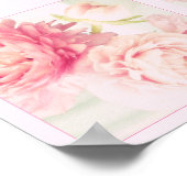 Poster Pink Peonies (Ecke)