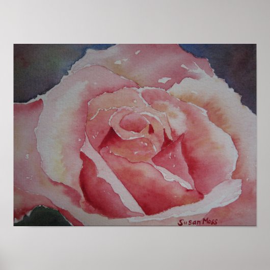 POSTER Pink Rose (Vorne)