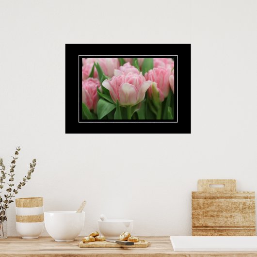 Poster Pink Tulips (Küche)